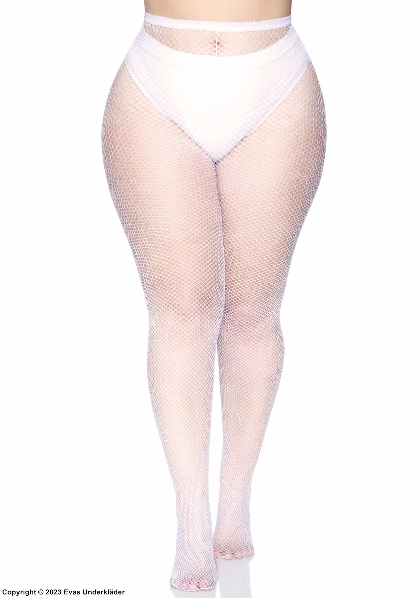 Strumpfhose, kleines Netz, Plus Size